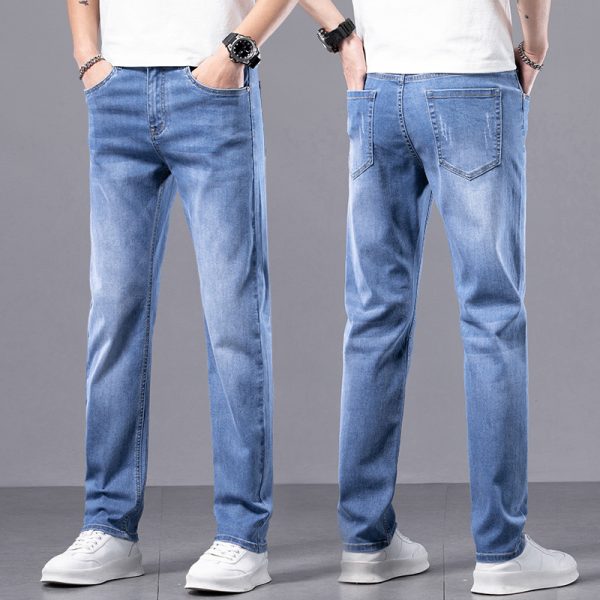Men's Straight Slim Stretch Casual Pants - Image 6