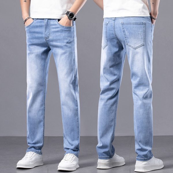 Men's Straight Slim Stretch Casual Pants - Image 7