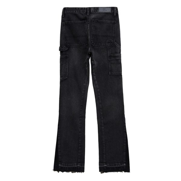 Men's High Street Retro Vintage Vibe Style Micro Horn Jeans - Image 3