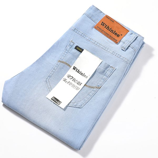 Men's Summer Jeans Men's Straight-leg Pants - Image 4