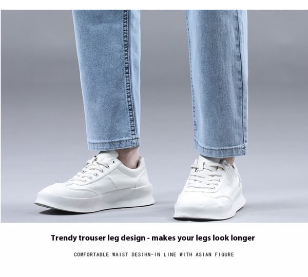 Men's Slim Fit Cropped Casual Light-colored Jeans - Image 8