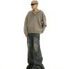 American Retro Distressed Yellow Mud Washed Jeans - Image 5