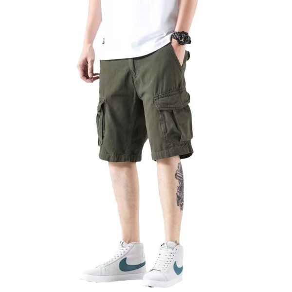 Heavy American Wear-resistant Overalls Shorts Men - Image 5