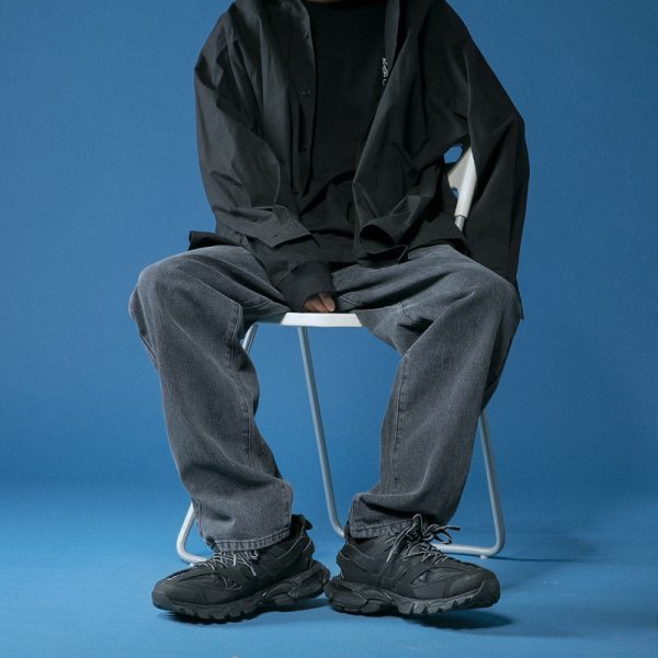 Men's Straight Leg Loose Jeans - Image 4
