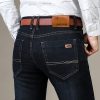 Slim Fit Elastic Straight Jeans - Image 5