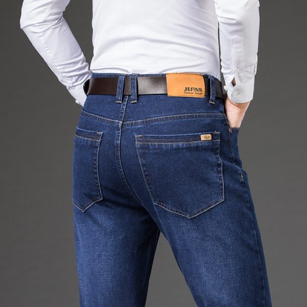 New Men's Jeans Plus Size Stretch Straight Leg - Image 4