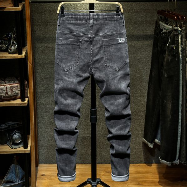 Plus-sized Solid Color Tappered Pants Men - Image 3