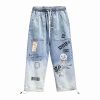Stretch Jeans Men's Leggings Elastic Waist Plus Size Harem Pants - Image 5