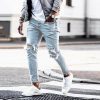 Fashion Wash Jeans Men's Ripped - Image 6