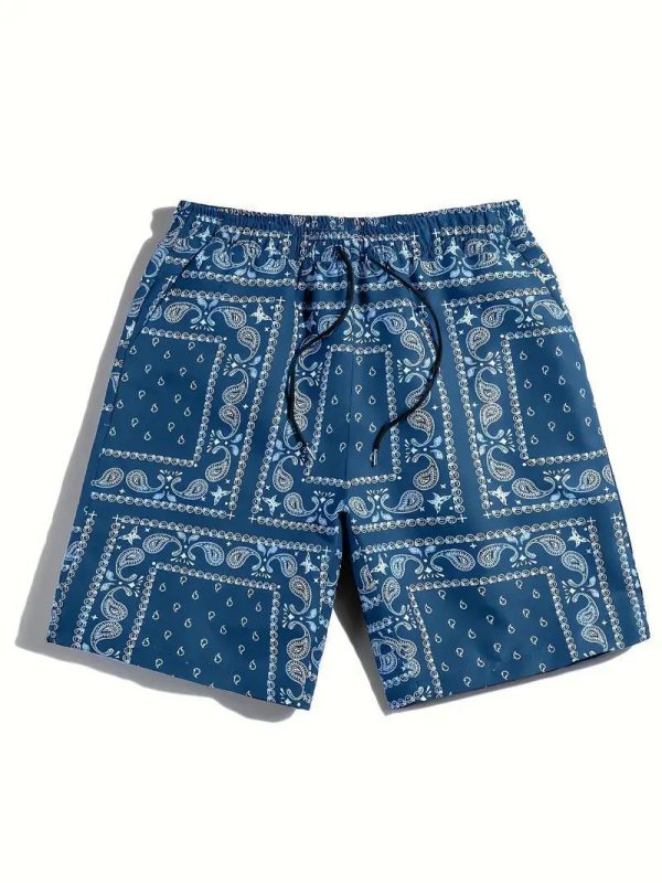 Men's Sports Fitness 3D Digital Printing Shorts Loose Straight Beach Pants - Image 8