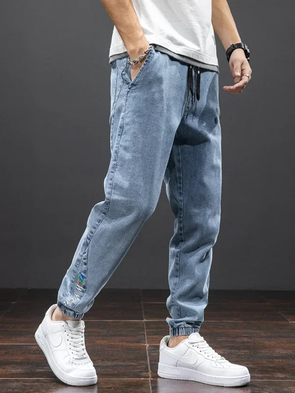 Plus Size 7XL 8XL Spring Summer Cargo Jeans Men Fashion Streetwear Denim Pants Baggy Casual Jogger Harem Jean Trousers Male - Image 2