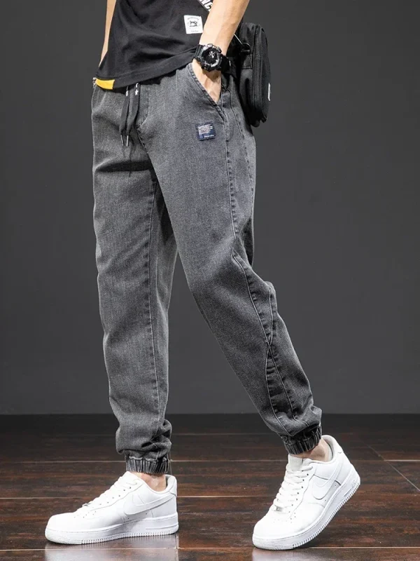 Plus Size 7XL 8XL Spring Summer Cargo Jeans Men Fashion Streetwear Denim Pants Baggy Casual Jogger Harem Jean Trousers Male - Image 4