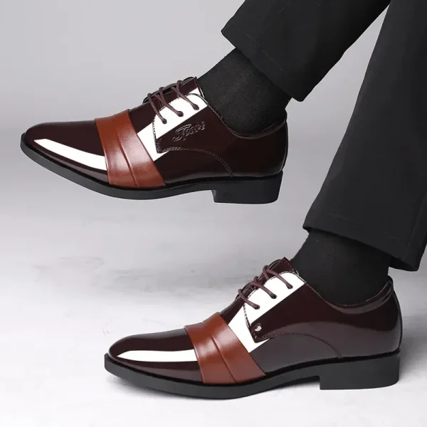 Business Men's Formal Shoes Official Leather Casual Social Shoe Male Black High Quality Fashion Gentleman 2024 Style Legitimate - Image 6