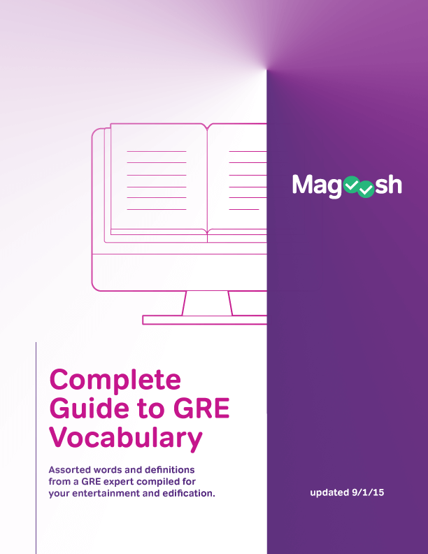GRE Vocabulary EBook Magoosh GRE Blog