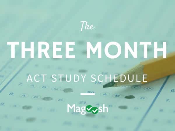 three_month_act_study_schedule
