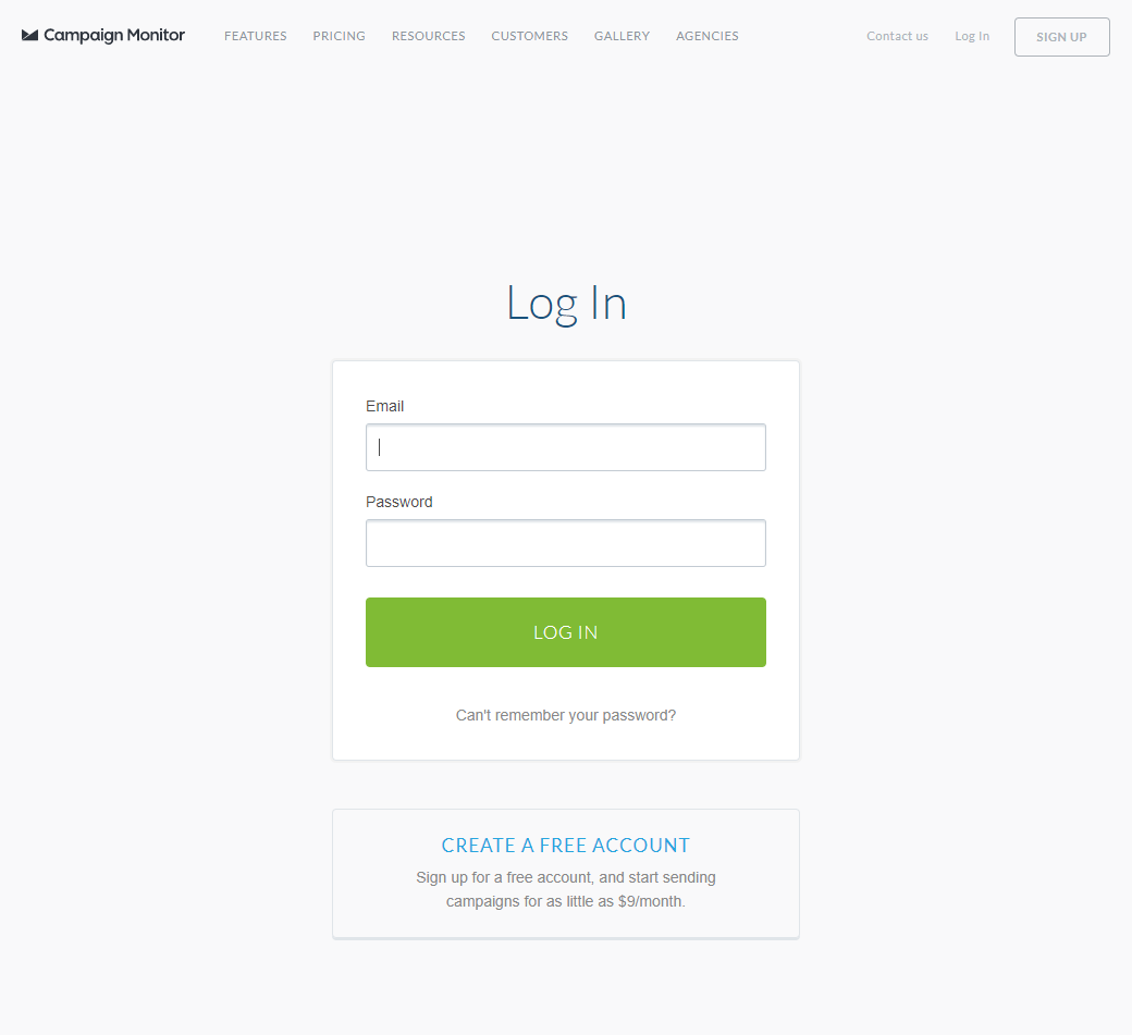  campaign monitor login MailBakery