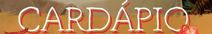 Cardápio