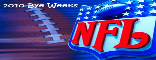 2010 NFL Bye Weeks