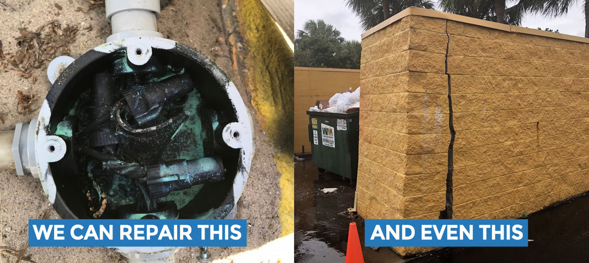 Chain Store Maintenance Panama City Florida Damage