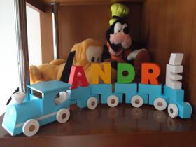 Trenzinho em madeira Wooden Train toy
