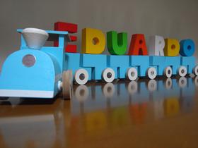 Wooden Train Toy Hand Made