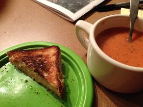Grilled "cheese" and nomato soup!