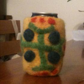 Felted Beer Cozy