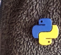 Python logo 3D models for 3D printing | makexyz.com