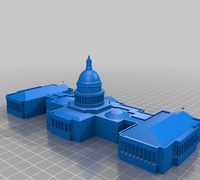 The united states capitol building 3D models for 3D printing | makexyz.com
