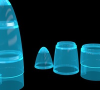 Rocket nose cone 3D models for 3D printing | makexyz.com