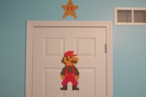 Habitacion infantil estilo Mario Bros