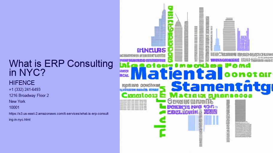 What is ERP Consulting in NYC?