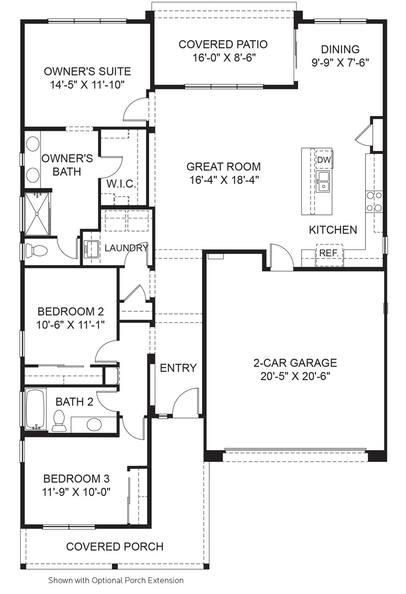 Sunrise Floor Plan in The Traditions at Mountain Gate