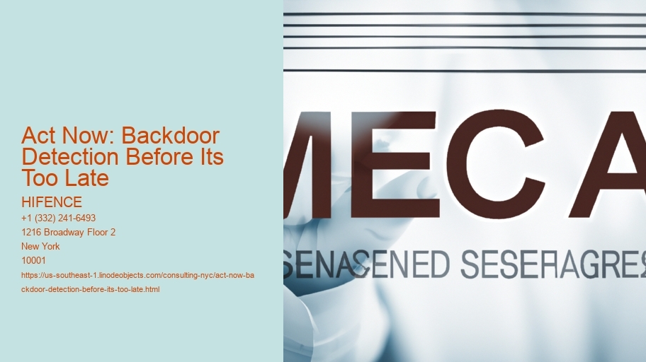 Act Now: Backdoor Detection Before Its Too Late
