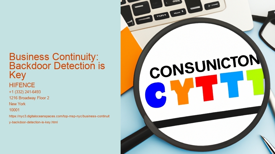 Business Continuity: Backdoor Detection is Key