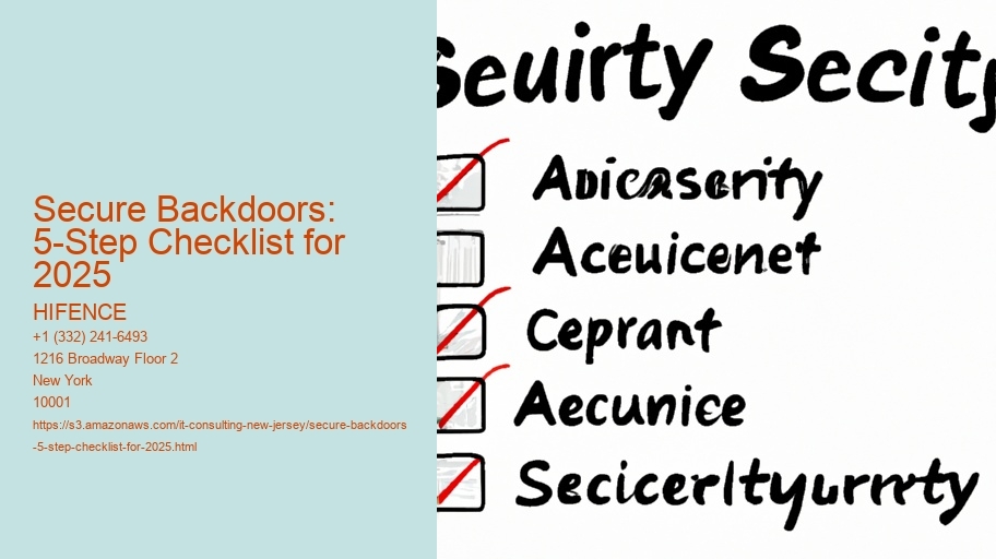 Secure Backdoors: 5-Step Checklist for 2025