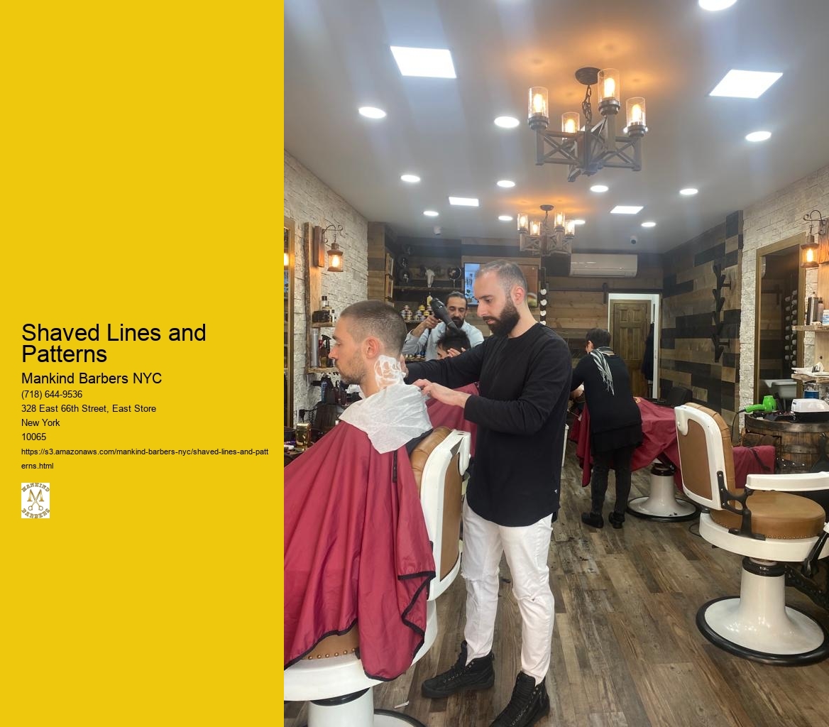 Can shaved lines and patterns be incorporated into different hair lengths and styles?