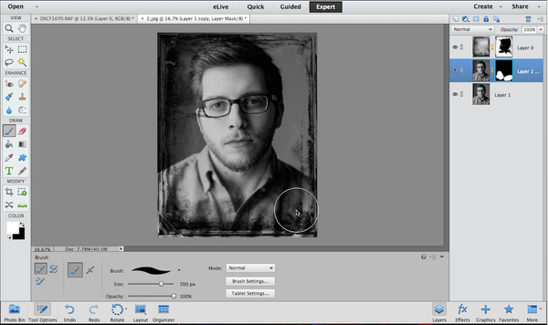 tintype photoshop elements tutorial