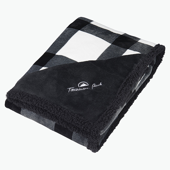 Field & Co Buffalo Plaid Sherpa Blanket