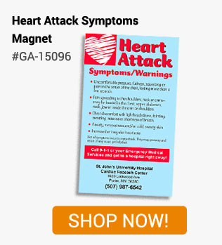 Heart Attack Symptoms Magnet- Shop Now!