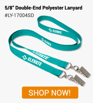 5/8” Double-End Polyester Lanyard - Shop Now!