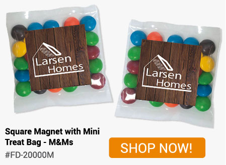 Square Magnet with Mini Treat Bag - Shop Now!