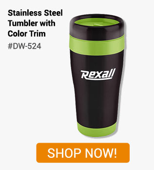 Stainless Steel Tumbler with Color Trim-- Shop Now!