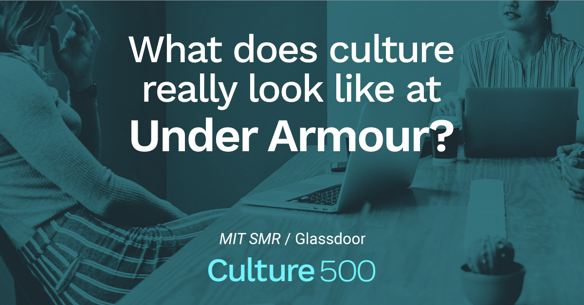 How Employees Talk About Culture at Under Armour Culture500 MIT