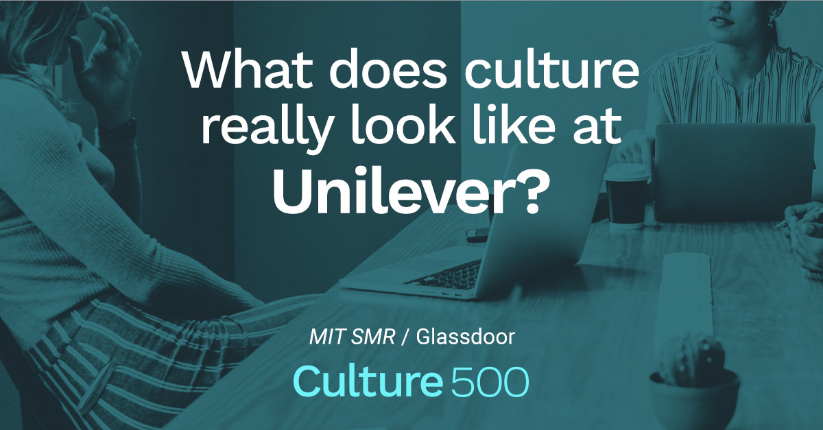 How Employees Talk About Culture at Unilever Culture500 MIT Sloan Managment Review