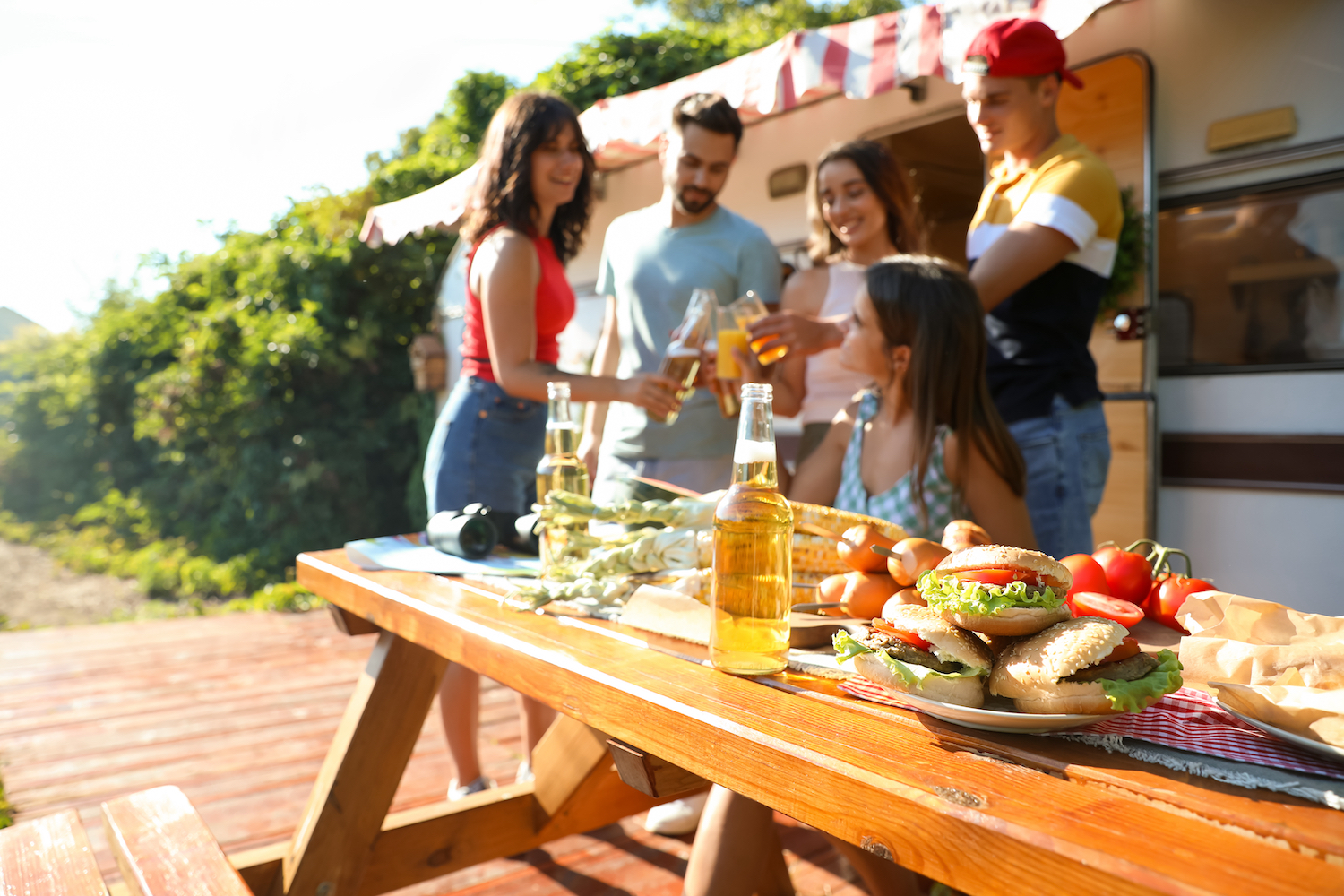 A fully equipped patio space makes great entertaining.