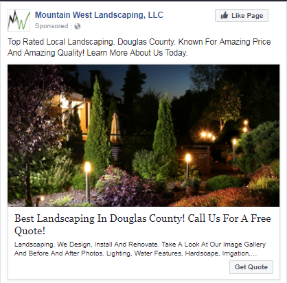 landscaping ad