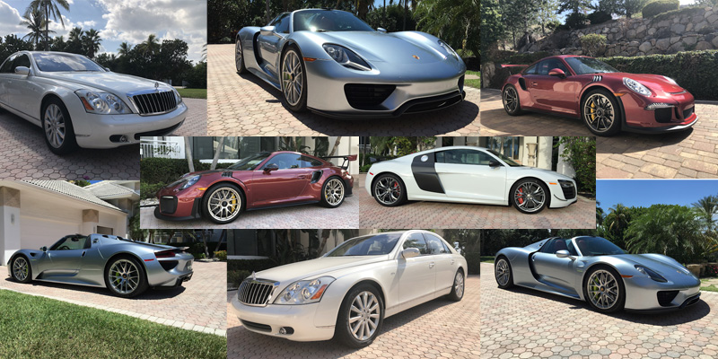 Louis' collection of cars