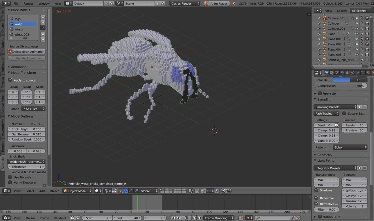 Rebrickr – Photoreal LEGO/Minecraft Simulations - Blender 
