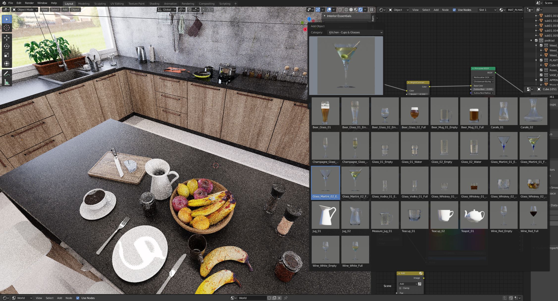 Interior Essentials Asset Library Blender Market